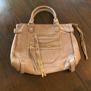 Tan Steve Madden satchel with tassels